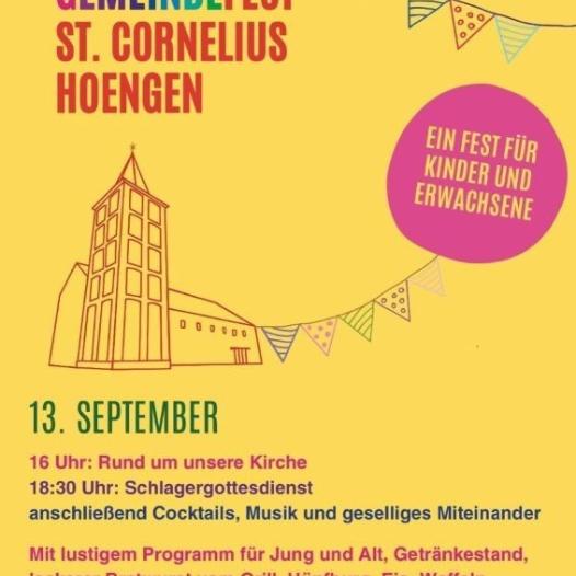 Plakat Cornelius Gemeindefest 2025