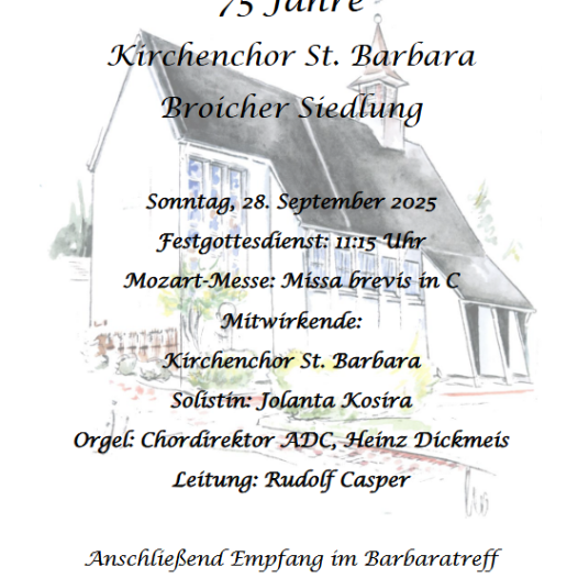75 Jahre Kirchenchor St. Barbara