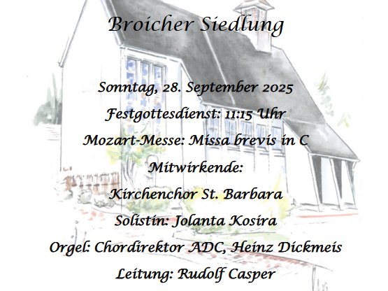75 Jahre Kirchenchor St. Barbara