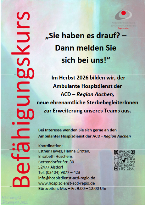Befähigungskurs (c) Hospizdienst der ACD - Region Aachen