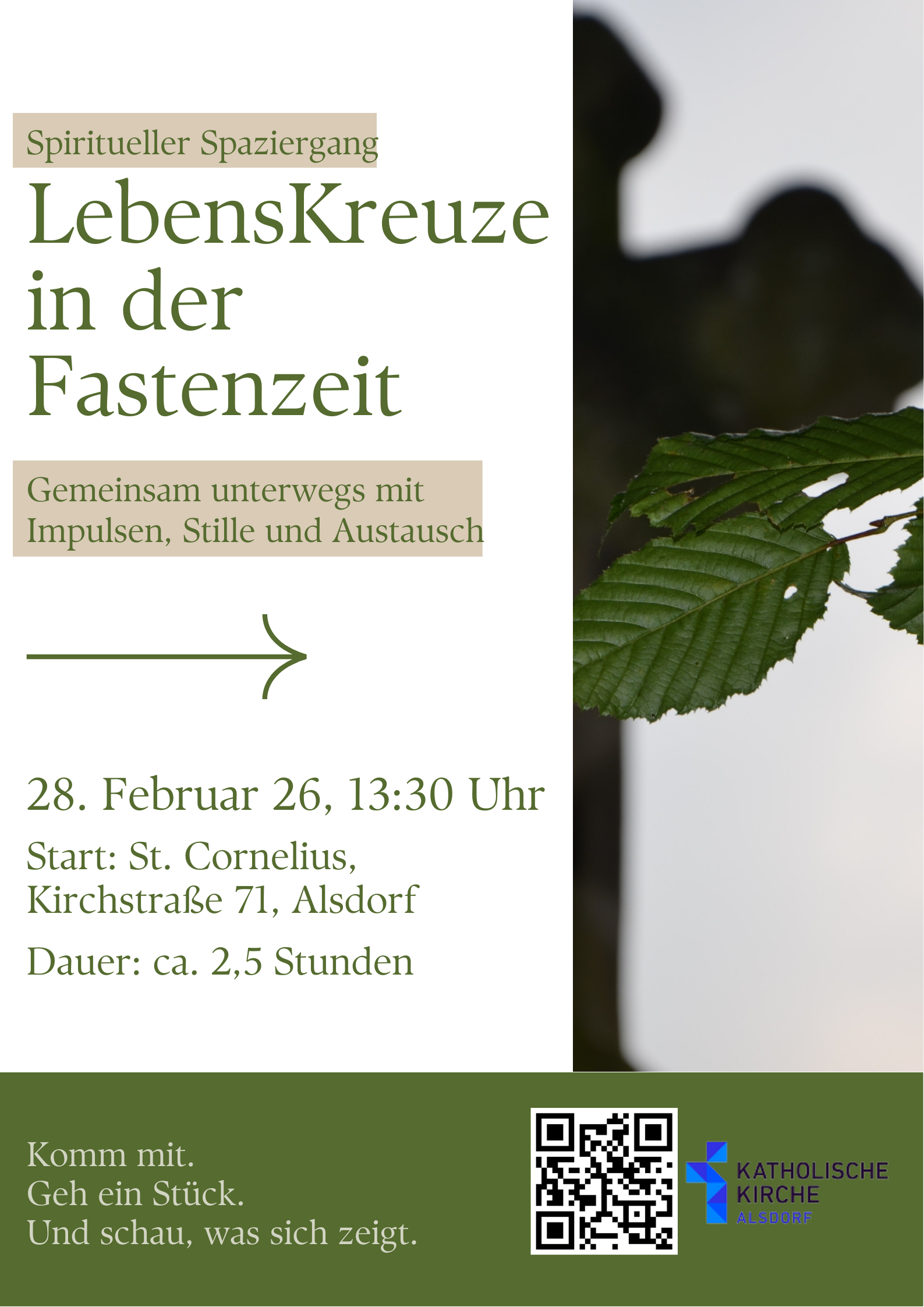 Plakat- LebensKreuze in der Fastenzeit (c) B. Grömping